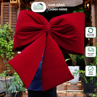 Nơ Nhung Vải Siêu Lớn 1 Mét Decor Kim Vinh Sang Trọng Cao Cấp Trang Trí Nhà Cửa Decor Tiệc Noel Giáng Sinh