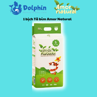 1 bịch tã bỉm Amor Natural Việt Nam đủ size mặt bông organic, tinh chất vitamin E, công nghệ air skin độc quyền