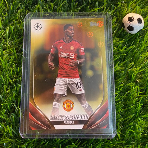 [ CHÍNH HÃNG ] - GOLD STARBALL - TOPPS UCC 2024 - MARCUS RASHFORD (MANCHESTER UNITED)