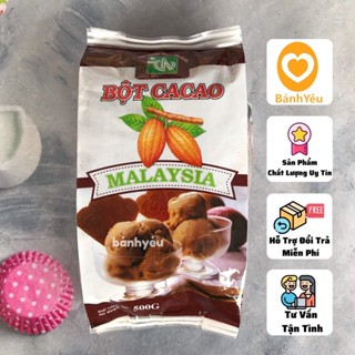 Bột Cacao (Đắng) Nguyên Chất Malaysia (gói nguyên 500g) làm bánh - PL31A