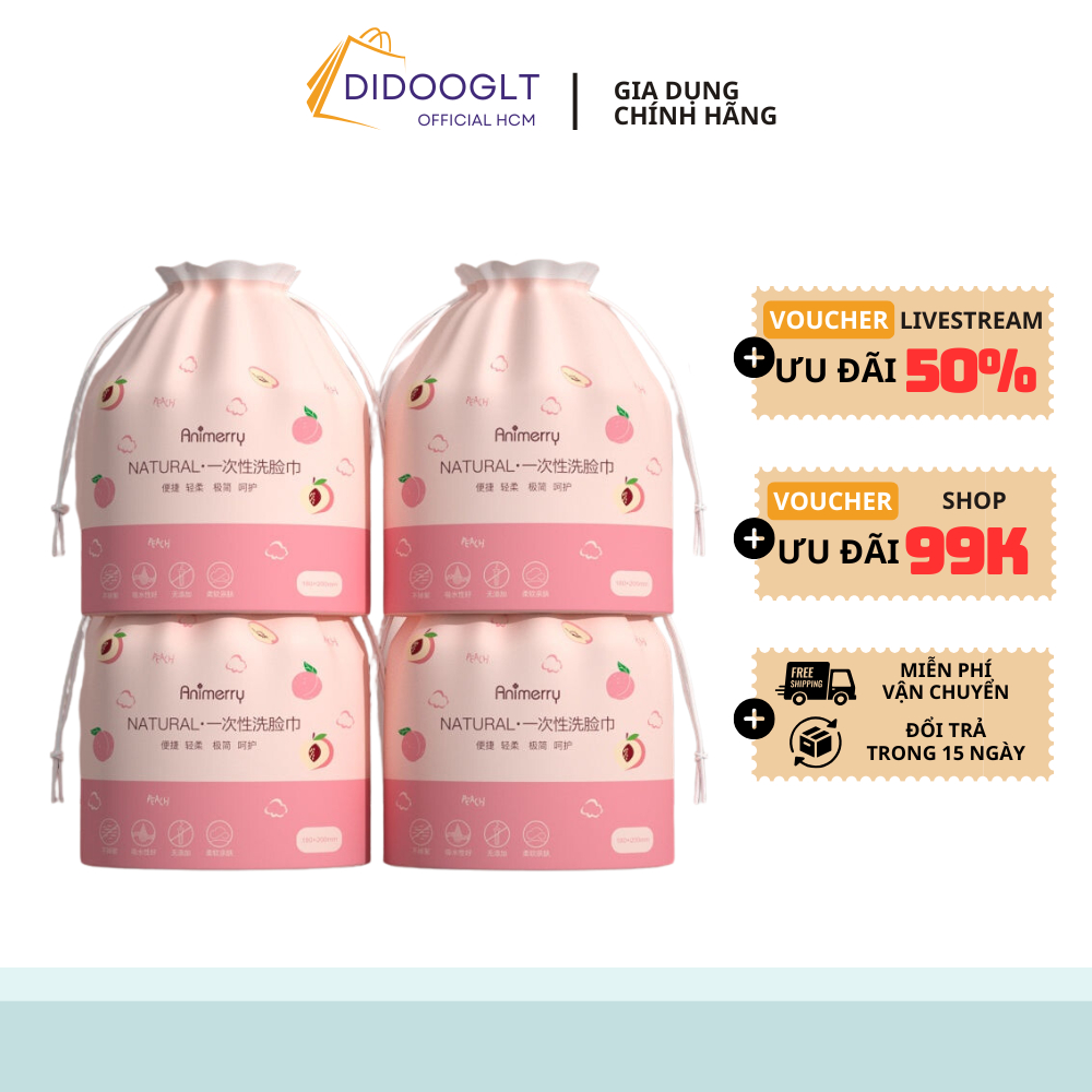 Khăn giấy lau, cuộn tẩy trang cotton đa năng tiết kiệm ( didooglt )