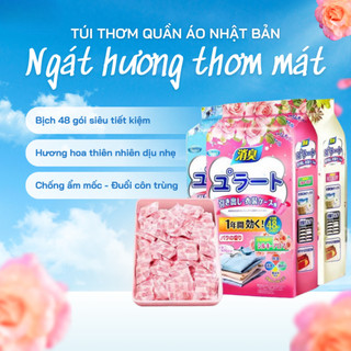  Bịch 48 Túi Thơm Long Não Hương Hoa Thiên Nhiên Để Tủ Quần Áo Tủ Giày Chống Ẩm Mốc Đuổi Côn Trùng 
