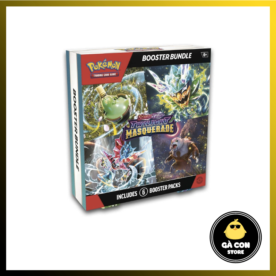 Thẻ Pokémon TCG: Scarlet & Violet-Twilight Masquerade Booster Bundle (6 gói)