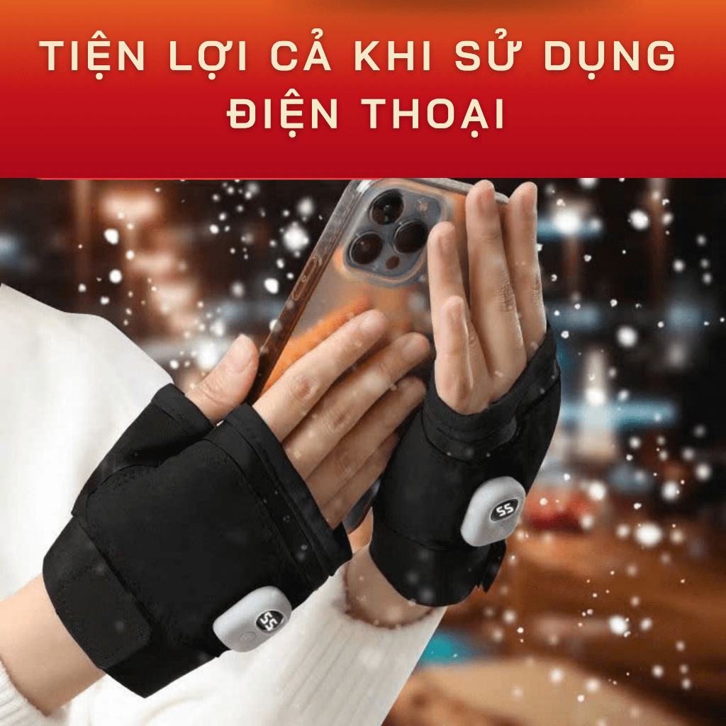 [HUTA] Găng tay tích điện sưởi ấm trong mùa đông dễ dàng hoạt động | BigBuy360 - bigbuy360.vn