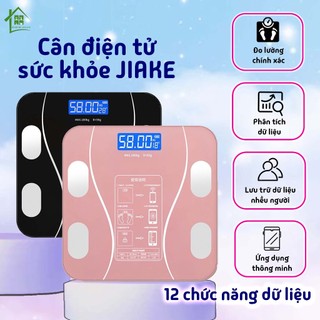  Cân điện tử sức khỏe mini JIAKE đo lường chính xác tới 180kg cân inbody phân tích 12 dữ liệu. 