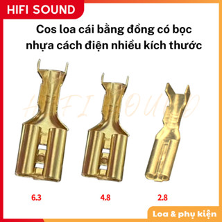 Cos loa cái bằng đồng có nhựa cách điện 2.8mm 4.8mm 6.3mm HiFi Sound