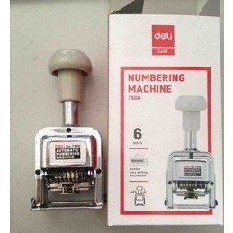 Dấu nhảy 6 số - máy đóng số nhảy - dập nhảy 6 số deli 7506