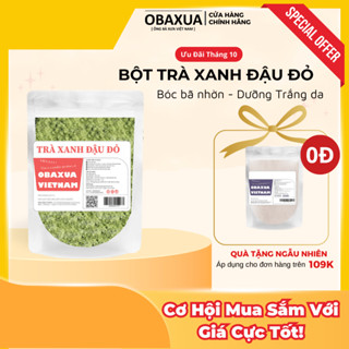 Bột trà xanh đậu đỏ Obaxua nguyên chất sạch mịn - Mặt nạ bột giúp Dưỡng trắng da toàn thân -Bóc bã nhờn -Làm sạch sâu