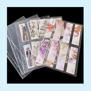 SHEET 8 Ô DỌC ĐỰNG BOOKMART, PHỤ KIỆN MANGA, BL CHO BÌA A4 11 LỖ OM