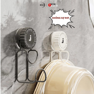 Móc Treo Chậu Nhà Tắm Hút Chân Không Móc Treo Đồ Thau Chậu Tái Sử Dụng (Bản Không Chữ) ENO- MC04