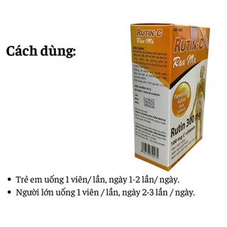 [Viên uống] Rutin c rau má