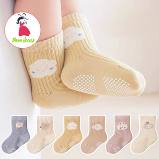 Set 5 Đôi Tất Trẻ Em Sơ Sinh Thỏ Cotton Tăm Chống Trơn Trượt Cho Bé Trai, Bé Gái Đi Cực Xinh SS66 { T309 }