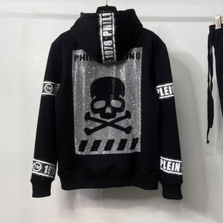 Áo Khoác Nỉ Philipp Plein Khóa Zip Đính Đá Hình Đầu Lâu Sang Trọng, Áo Khoác Boy Phố  HOT2025