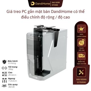 Giá treo PC, giá đỡ CPU gắn bàn DandiHome có thể điều chỉnh độ rộng/cao, bảo hành 1 năm