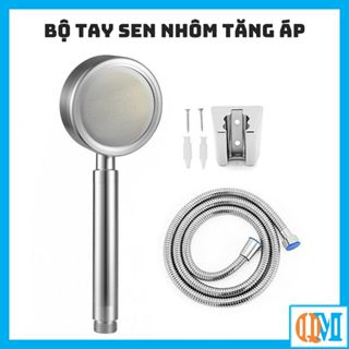 Bộ vòi sen tăng áp - tay sen tăng áp SIÊU MẠNH - TĂNG ÁP TỐI ĐA 400% - Bộ tay sen hợp kim Nhôm