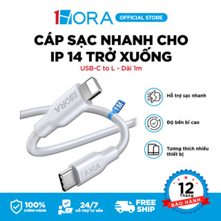 Dây cáp sạc nhanh 1HORA USB-C to L - dài 1m - CAB258