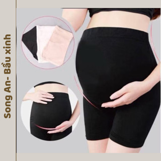 Song An Quần bầu mặc trong váy cho bà bầu đẹp rẻ chất cotton co giãn 4 chiều có chun chỉnh bụng