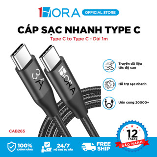 Dây cáp sạc nhanh 1HORA Type C - Dài 1m - 3A - CAB265