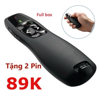 [Freeship] Bút trình chiếu powerpoint chỉ Lazer thuyết trình chiếu Slide không dây 2.4Ghz điều khiển từ xa mẫu R400