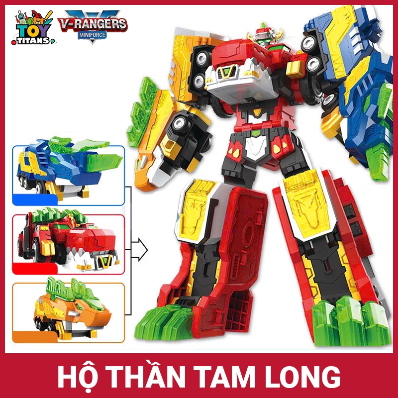  MINIFORCE V Robot Hộ thần tam long Trioh - Biệt đội siêu nhân nhí 