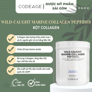 Bột Collagen Codeage Marine 450g Collagen Thủy Phân Giúp Trẻ Hóa Da, Móng, Tóc