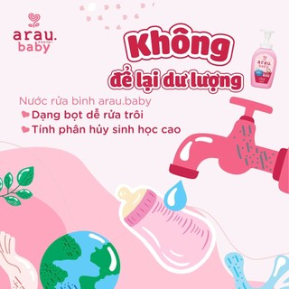 Nước rửa bình sữa Arau 450ml (túi)- Nước rửa bình cho bé
