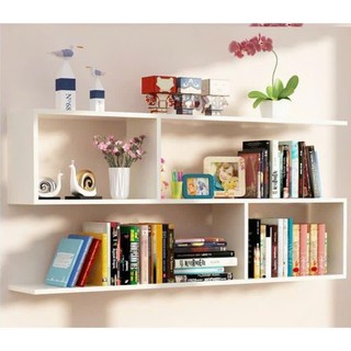 Kệ sách treo tường 80cm_80cm_20cm gỗ MDF lõi xanh dày 18mm