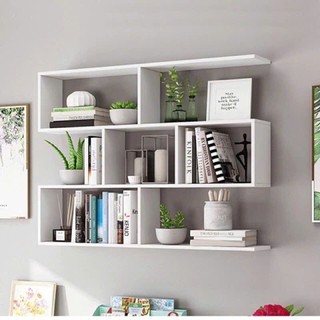 Kệ sách treo tường 80cm_80cm_20cm gỗ MDF lõi xanh dày 18mm