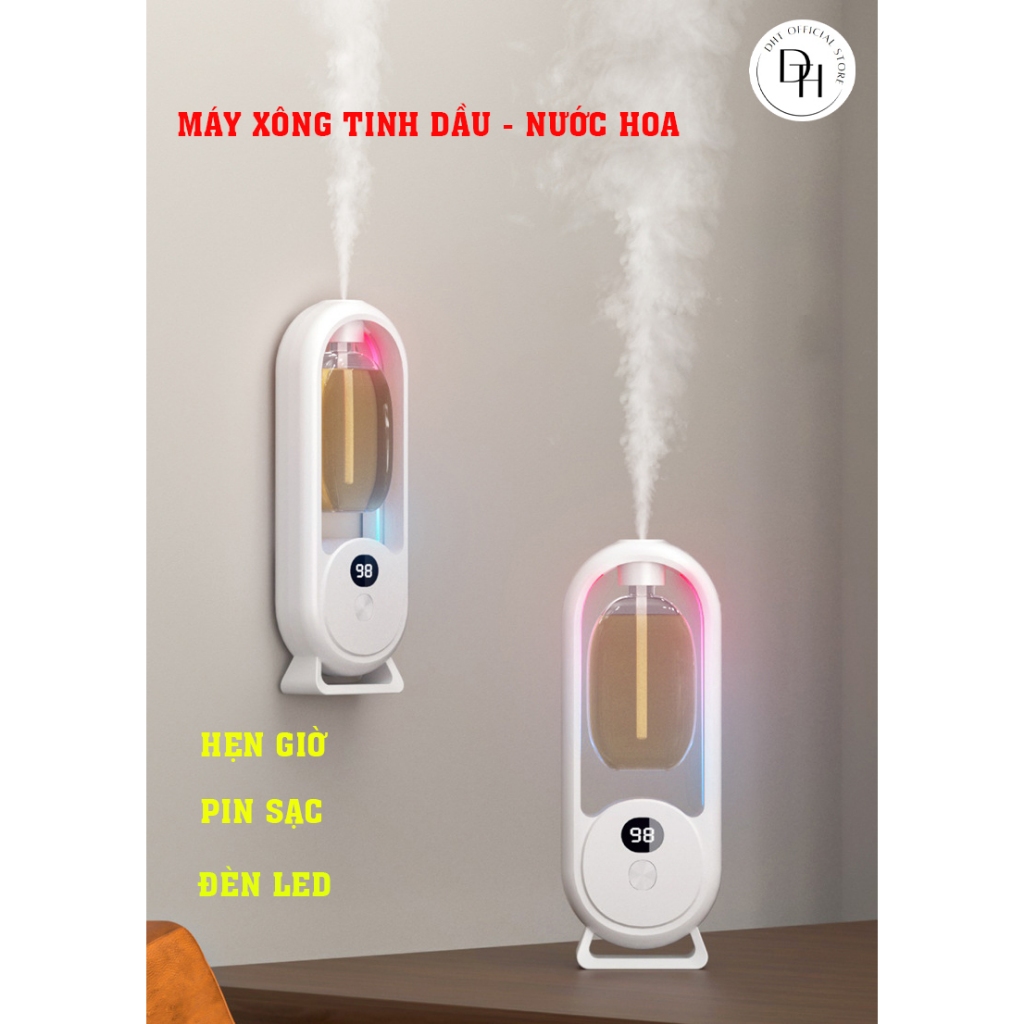 Máy xông tinh dầu P8 Pro, khuếch tán tinh dầu, mùi nước hoa xịt thơm phòng, để bàn có sạc pin