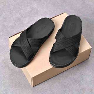 Dép Sandan Quai Chéo Nam Da Dù Cao Cấp DATINNOS Đế Doctor May, Thiết Kế Thời Trang