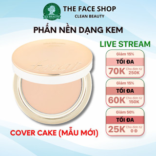  Phấn nền dạng kem The Face Shop dưỡng da chống lão hóa chống nắng fmgt Gold Collagen Ampoule Cover Cake SPF50 PA+++ 