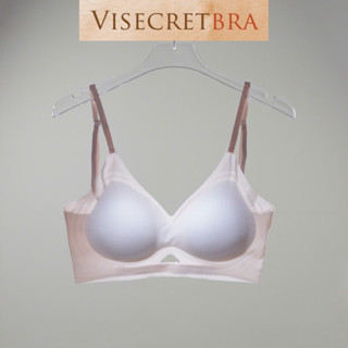 Áo Lót Áo Ngực Bra Nữ Su Có Đệm Mút Dày 4CM Nâng Ngực Mỏng Mịn Không Lộ Viền Không Gọng Hở Lưng -- 240856