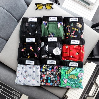  Quần Đùi Nam Mặc Nhà Chất KATE COTTON Mềm Mịn Form Quần H33 Họa TIết Lưng đen 