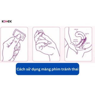 ✔️️️Màng phim tránh thai VCF Botania ( Hộp 3 tờ )