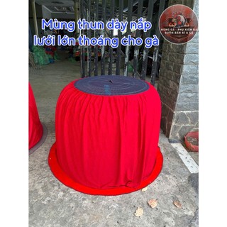 Mùng Gà 1m2 Vải Thun (Nắp Lưới May Lớn)