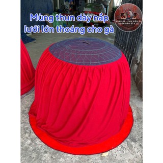 Mùng Gà 1m2 Vải Thun (Nắp Lưới May Lớn)