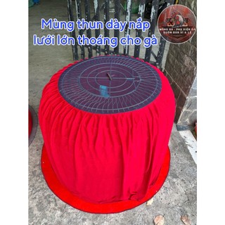 Mùng Gà 1m2 Vải Thun (Nắp Lưới May Lớn)