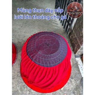 Mùng Gà 1m2 Vải Thun (Nắp Lưới May Lớn)