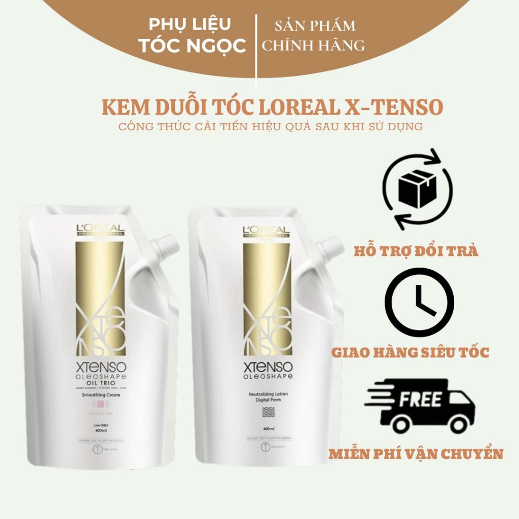 Kem duỗi tóc LOREAL X-TENSO , điều chỉnh protein mà không làm hư tóc 400ml*2
