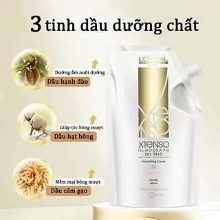 Kem duỗi tóc LOREAL X-TENSO , điều chỉnh protein mà không làm hư tóc 400ml*2