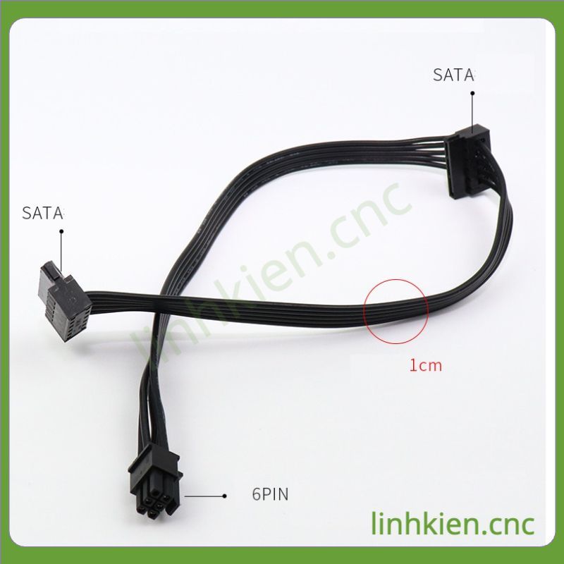 Dây nguồn SATA sang 6Pin Mini lắp thêm SSD máy DELL 3653 3650 3655 3252 3668 3670 3650 3250 3471 367