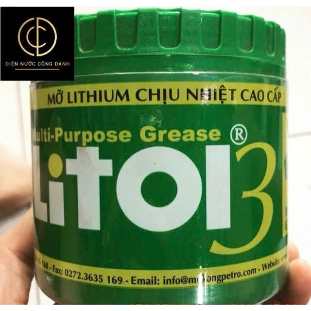 Mỡ bò chịu nhiệt LitOl3 400g-BÔI TRƠN CHỊU ĐƯỢC NHIỆT ĐỘ- CHÍNH HÃNG