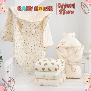 CHĂN Ủ SƠ SINH MUSLIN HẠT ĐẬU TRẦN BÔNG CHO BÉ