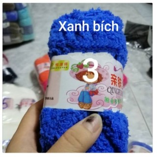 Len bông xù  cuộn 50g