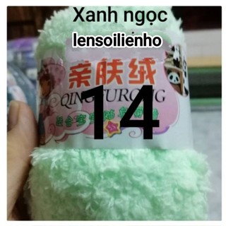 Len bông xù  cuộn 50g