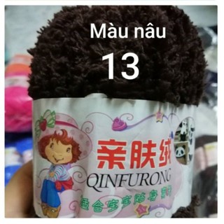 Len bông xù  cuộn 50g