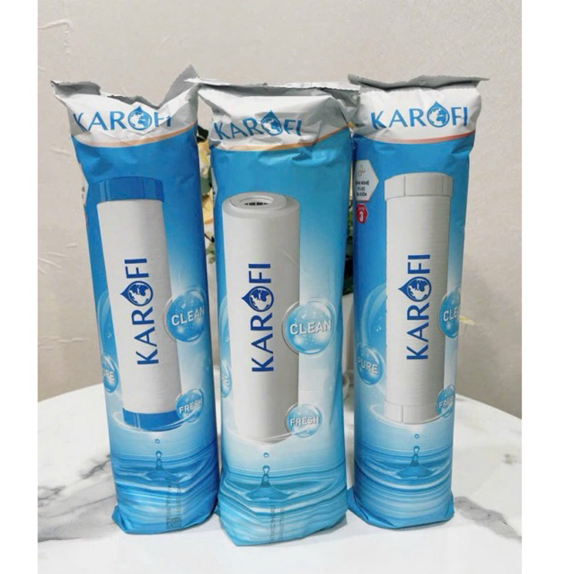 Bộ 3 lõi lọc Karofi chính hãng - Bộ Lõi Lọc Thô Karofi 123.