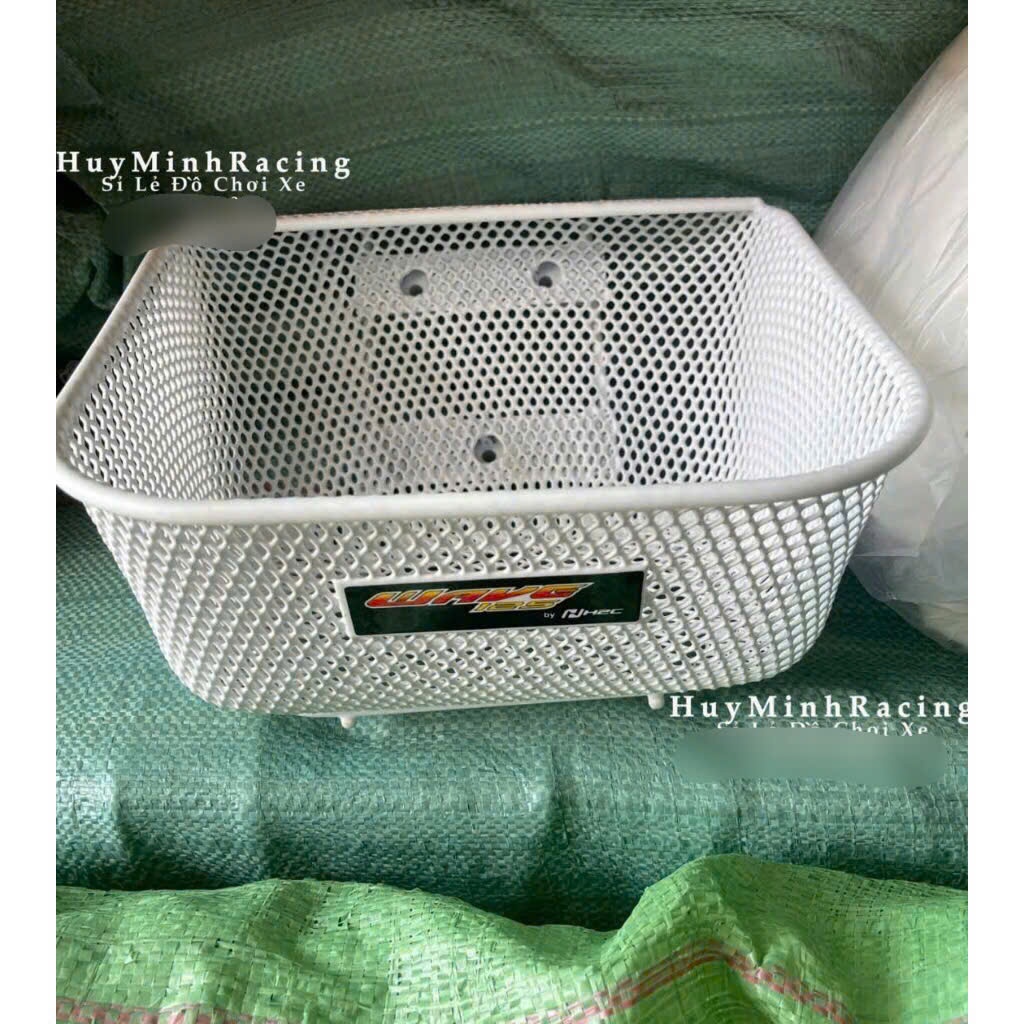 Rổ future 125i màu trắng gắn future neo/ future X/ wave lớn (tặng 3ốc gắn rổ) (1)