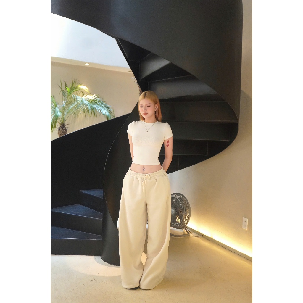 ( FORM RỘNG + NỈ BÔNG) QUẦN DÀI FORM RỘNG NỈ BÔNG UNISEX 380GSM Cotton 65/35 Form Rộng ĐEN.STU ( Q1 ) | BigBuy360 - bigbuy360.vn