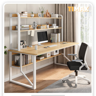 Bàn học Bàn làm việc TIMAX BLV-02 chất liệu thép Posco phối gỗ Dongwa kiểu dáng hiện đại sang trọng